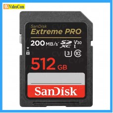 SANDISK 512GB SDXC EXTREME PRO CL10 V30 (200MB-s/R) (140MB/s-W) 4K U3 UHS-I (SDSDXXD-512G-GN4IN)  772-4540-P